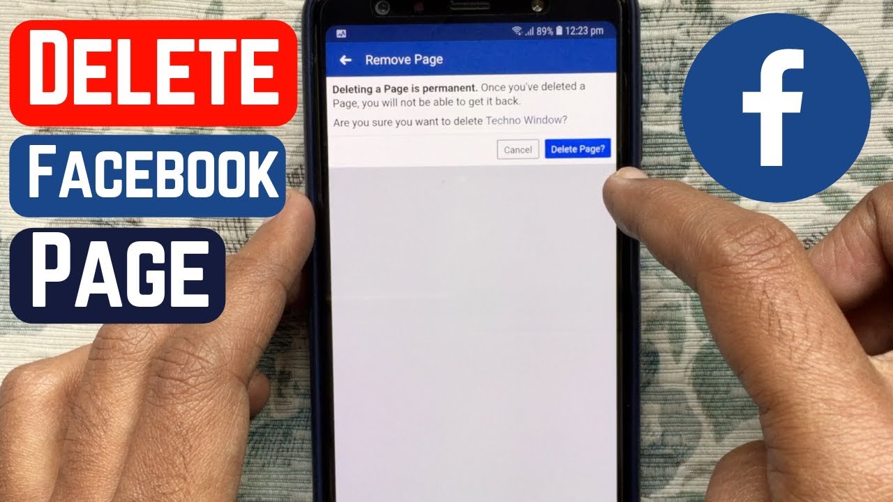 A Step by Step Guide How To Delete A Page On Facebook Safdar Tech